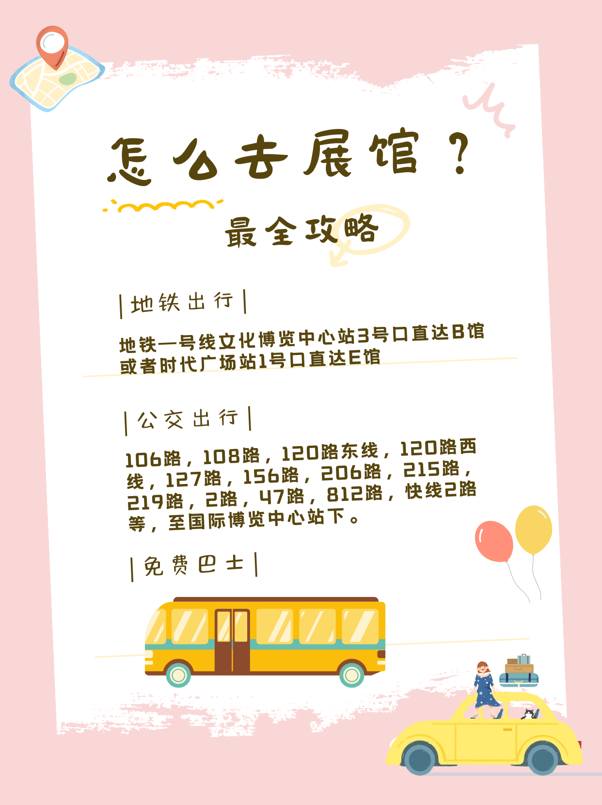 怎么去展館？